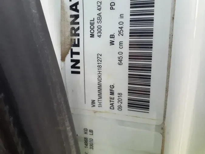 2019 NAVISTAR INTERNATIONAL 4300