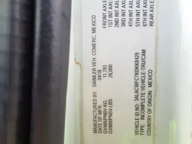 2019 FREIGHTLINER/MERCEDES M2 106