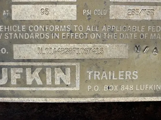 1985 LUFKIN 23742ec66991de78a11cdd258a8fd0cc
