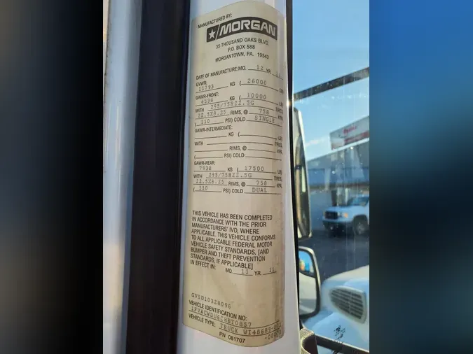 2012 FREIGHTLINER/MERCEDES M2 106