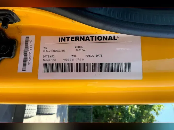 2019 INT LT625 6x4