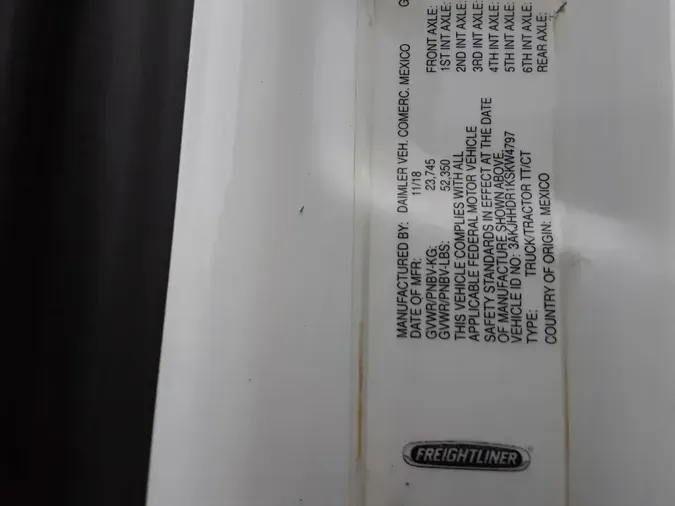 2019 FREIGHTLINER/MERCEDES NEW CASCADIA PX1266424ffa58908ab1cf992c2d2f73c3971d1