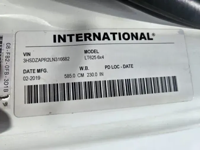 2020 International LT625