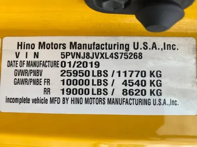 2020 Hino 268A