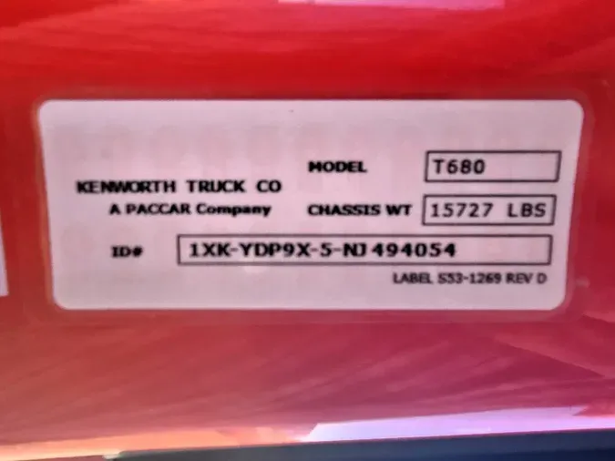 2022 Kenworth T680267b4144fb1c45588c031fd3a20a0f86