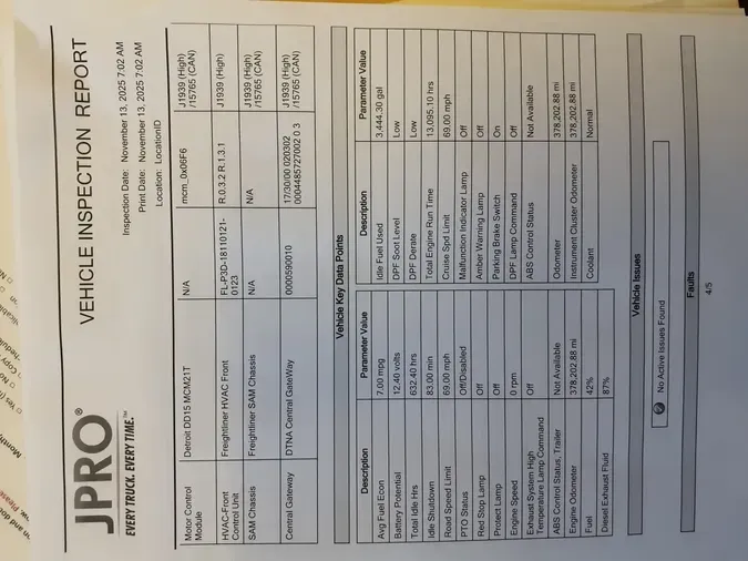 2019 FREIGHTLINER/MERCEDES CASCADIA 12526e5d1b5dc713915377ed3934da44d72