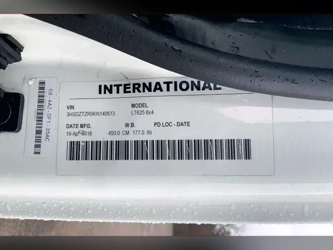 2019 INT LT625 6x4