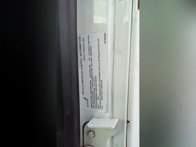 2018 Mack CXU (PINNACLE)