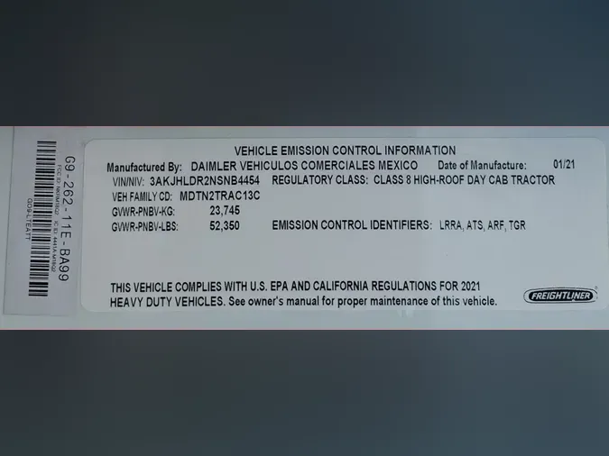 2022 FREIGHTLINER/MERCEDES NEW CASCADIA PX12664