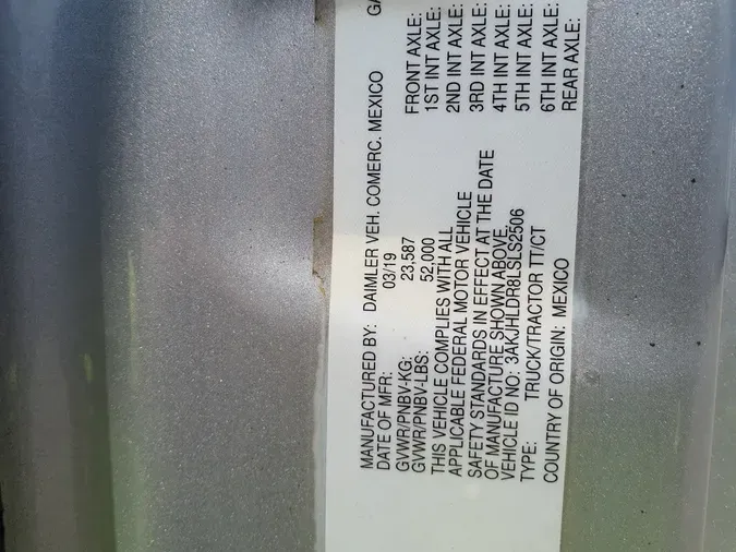 2020 FREIGHTLINER/MERCEDES NEW CASCADIA PX12664295e6d425327c7955c4bf8e99ee435fa