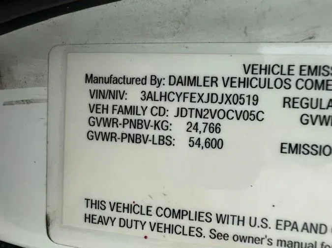 2018 Freightliner Business Class M2 106