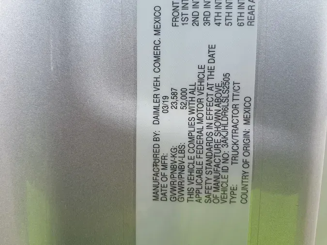 2020 FREIGHTLINER/MERCEDES NEW CASCADIA PX126642a33e84b9a96201f56ce8fd6ea629441