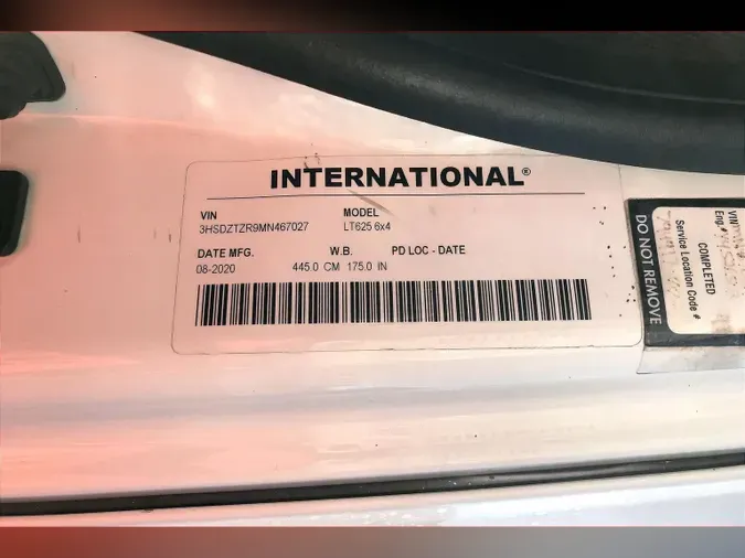 2021 INT LT625 6x4
