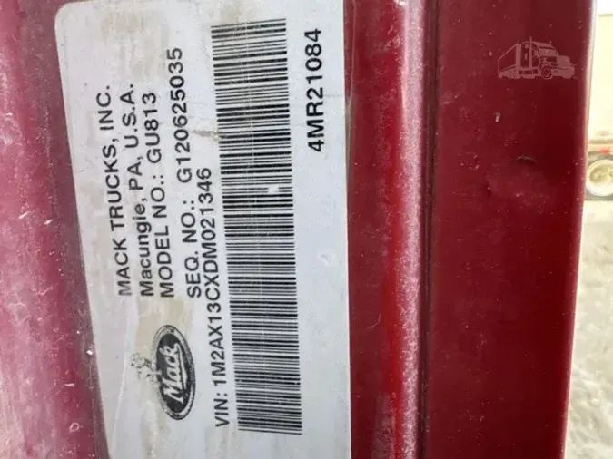 2013 MACK GRANITE GU813