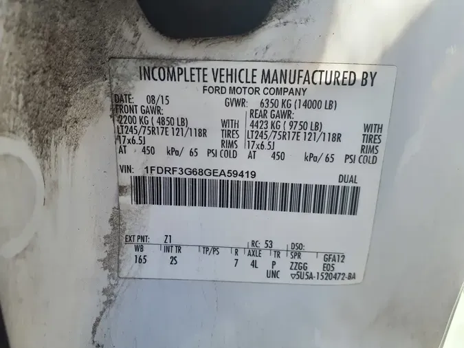 2016 FORD MOTOR COMPANY F-350 SUPER DUTY2bb98c9a0412de493a1a393f8cf75f92