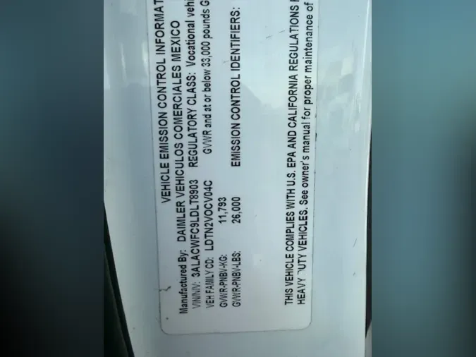 2020 FREIGHTLINER/MERCEDES M2 106