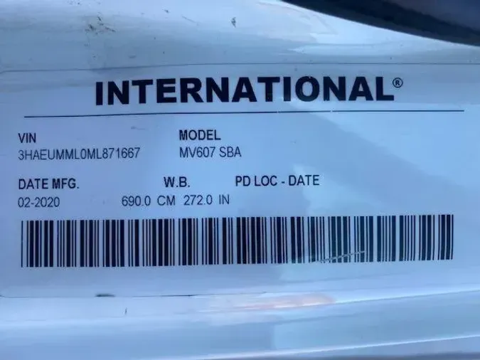 2021 International MV607