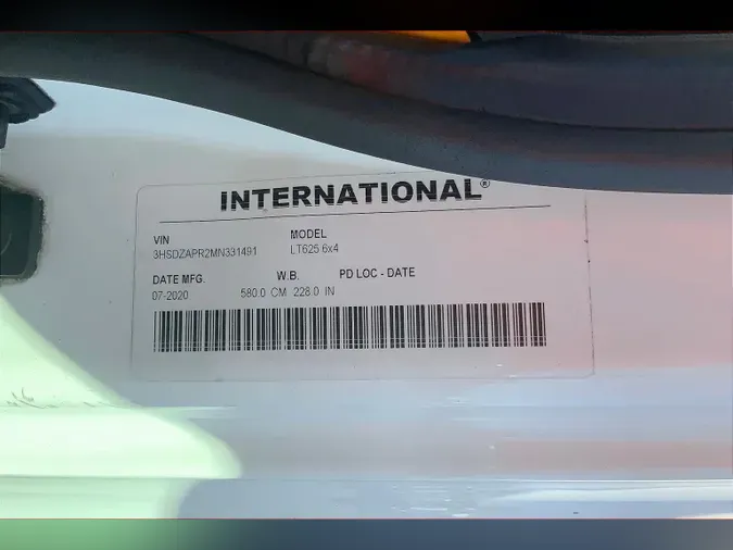 2021 INT LT625 6x4