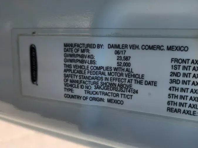2018 Freightliner Cascadia