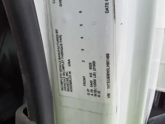 2020 NAVISTAR INTERNATIONAL MV607 (4X2)32b795288992ac43e0132f4446c138bd