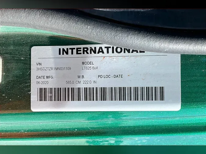 2021 INT LT625 6x4