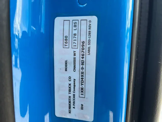 2022 Kenworth T680