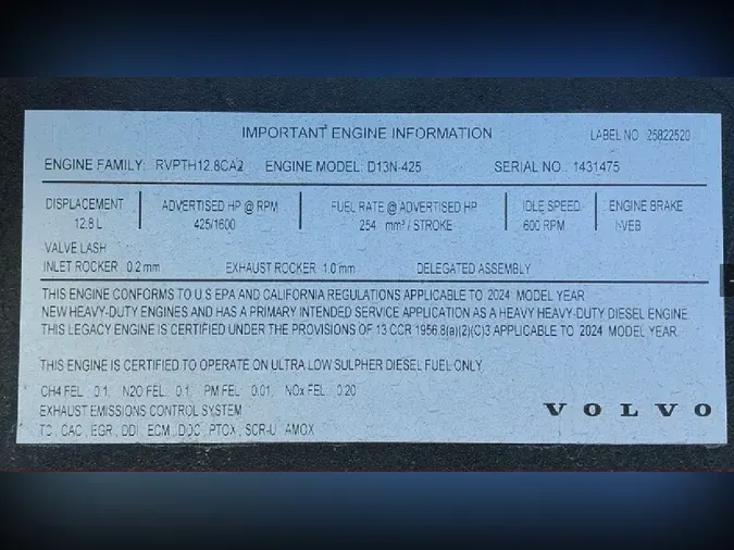 2025 VOLVO VNL64T740337ba0b2ab778c512e827a51a8ad47f4