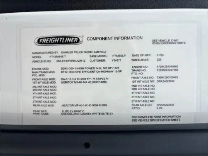 2024 Freightliner Cascadia 126