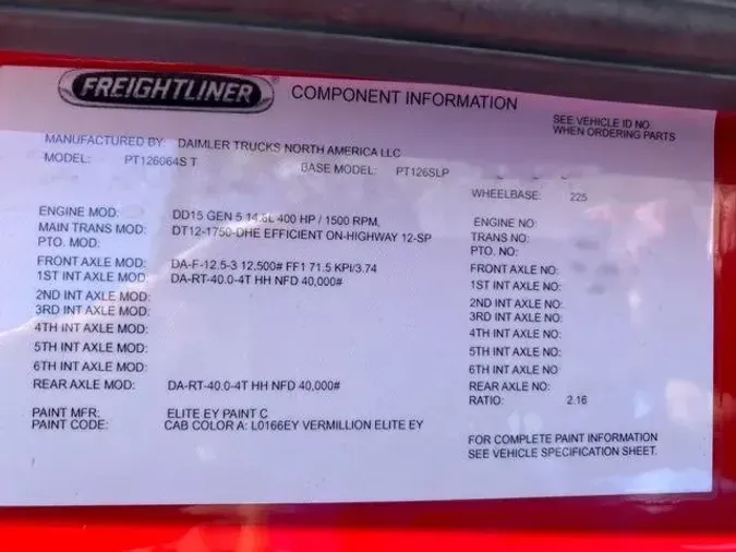 2022 Freightliner Cascadia