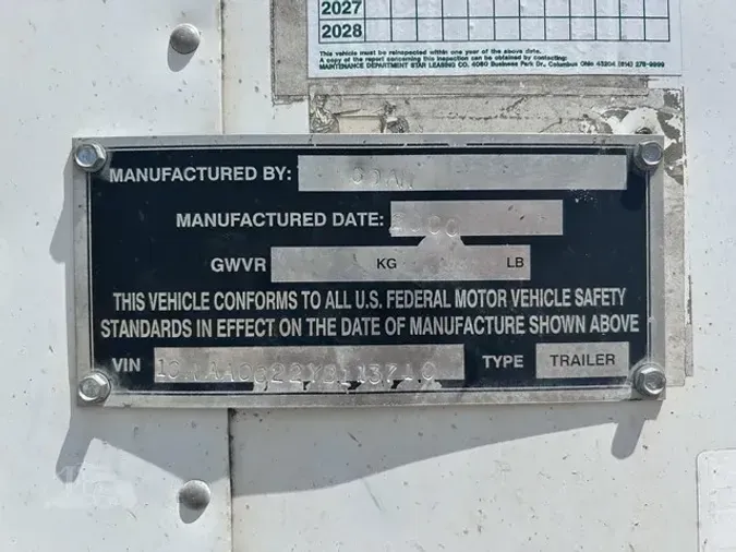 2000 GREAT DANE 53 FT DRY VAN