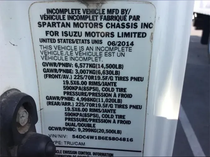 2014 ISUZU NPR HD
