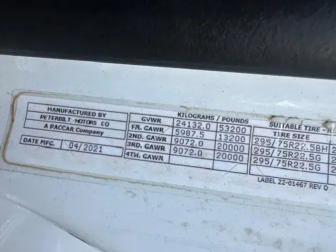 2022 Peterbilt 579356123299f23a00c1c1f11674f34a3de