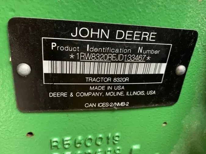 2018 John Deere 8320R
