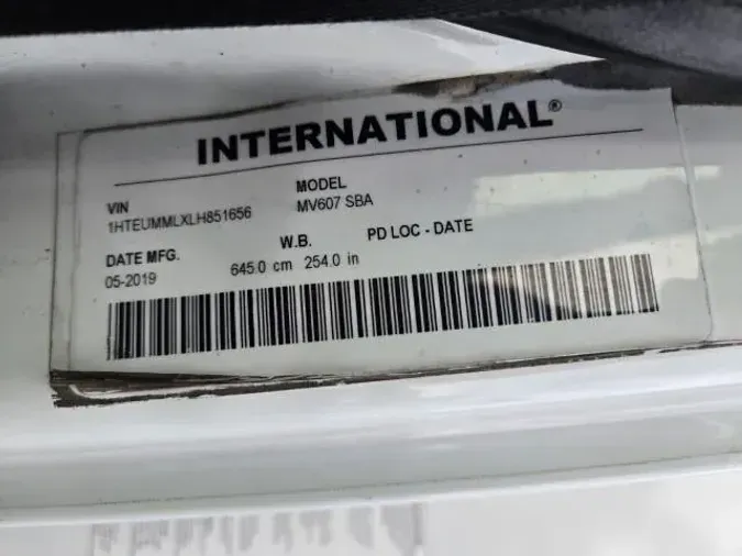 2020 International MV607
