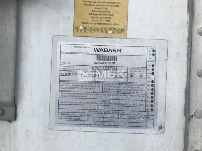2025 WABASH 53' Dry Van36cbc9fc2e33aeaf27d932f3ee5c4666