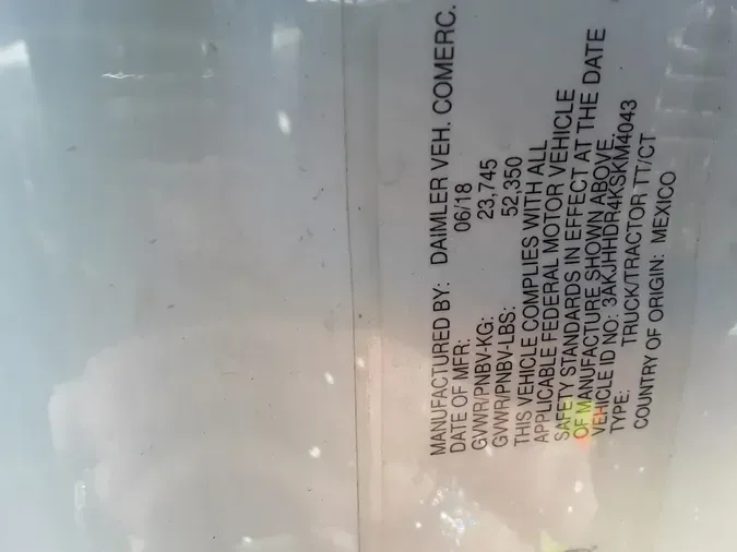 2019 FREIGHTLINER/MERCEDES NEW CASCADIA PX1266436e78ce379eba0bd65fc2dd6082dcfff