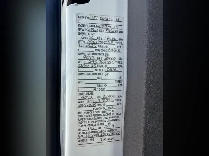 2020 Freightliner Business Class M2 106372664aa00359ced6e60f06625af5192