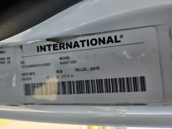 2019 International MV607