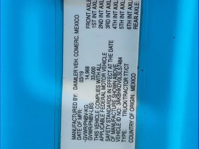 2020 FREIGHTLINER/MERCEDES NEW CASCADIA 12637e90099f415179dd5472535355ae0e7