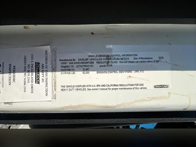 2021 Freightliner Cascadia 126