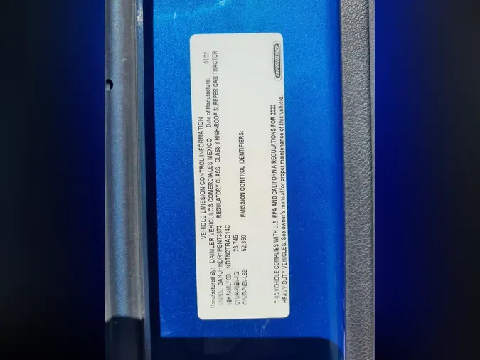 2022 FREIGHTLINER/MERCEDES NEW CASCADIA PX1266438cae8d413873ea9069ee2da726648e8