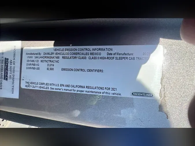 2022 Freightliner Cascadia 126