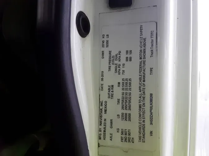 2020 NAVISTAR INTERNATIONAL LT625 DAYCAB T/A3971332a15c0cae7d633ba281b21b5ae