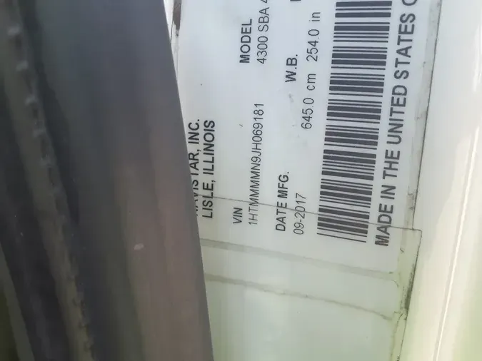 2018 NAVISTAR INTERNATIONAL 43003c5ed6258c569587a39799e1b2c8aa32