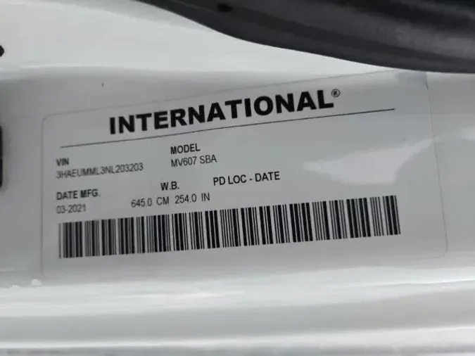 2022 International MV607