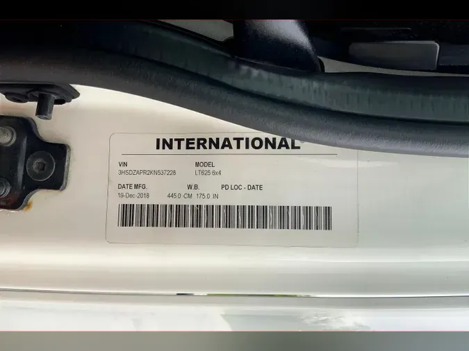 2019 INT LT625 6x4