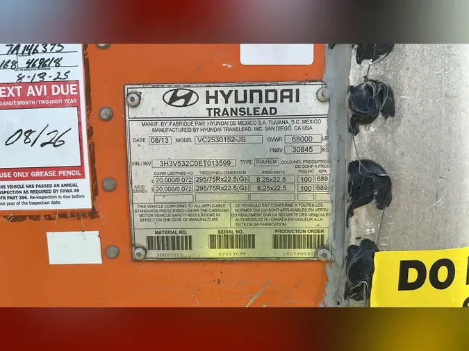 2014 Hyundai VC2530152-JS