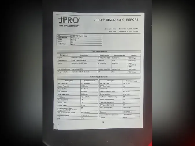 2020 NAVISTAR INTERNATIONAL RH613 DAYCAB S/A3d3f2081666aa6244cde579fe2a39e4b