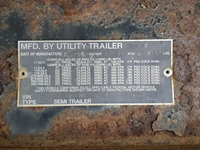 2008 UTILITY TRAILERS FS2CHA 48/1023d92cdcb5ee242f5cac09abddee0c4eb