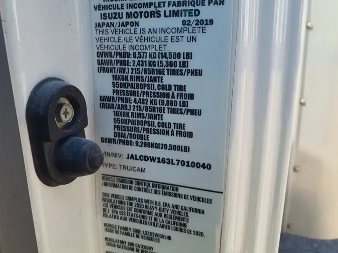 2020 CHEVROLET MOTOR DIV. LCF 4500HD3dced31398186616b1eb3868328cb8ad